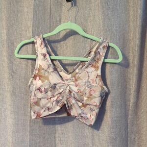 Floral Knot Front Women's Top